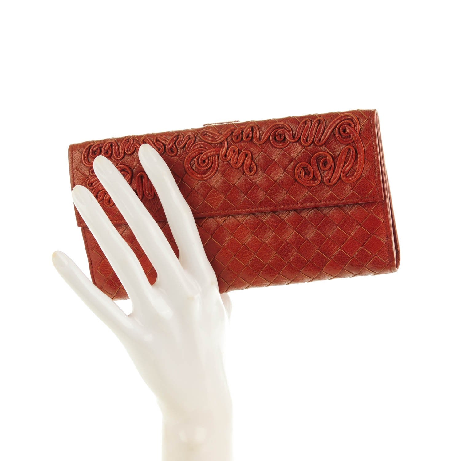 Bottega Veneta Goatskin Intrecciato Continental Wallet Pompei 2 of 8