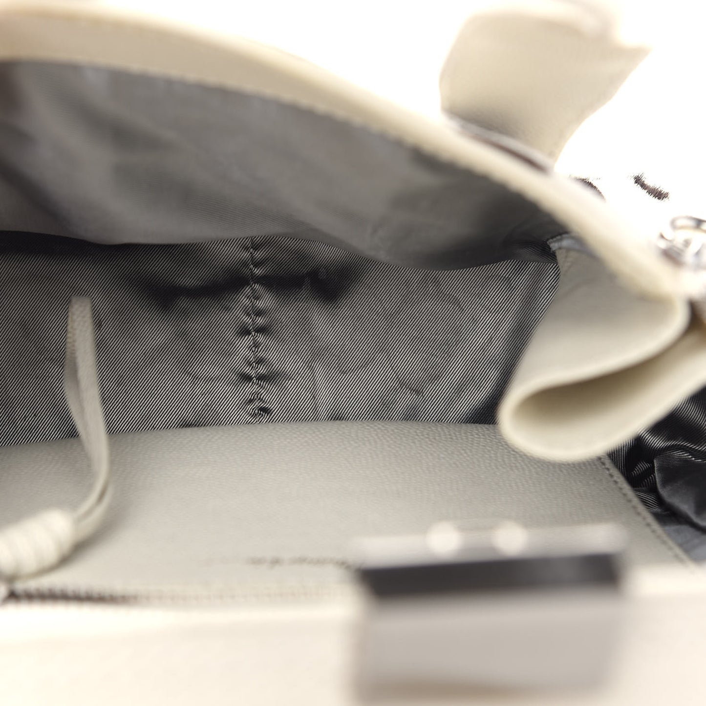 Calf Hair Polka Dot Mini Pashli Satchel White Black