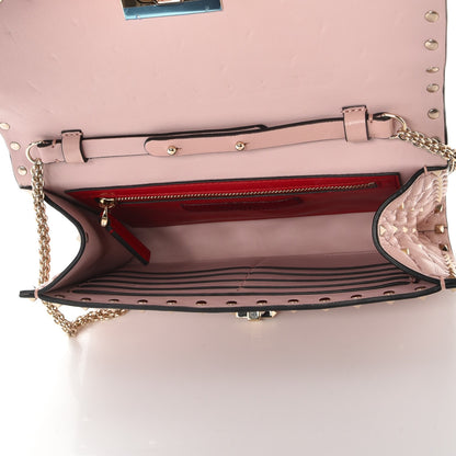 Valentino Garavani Nappa Rockstud Spike Wallet on Chain Water Rose 5 of 9