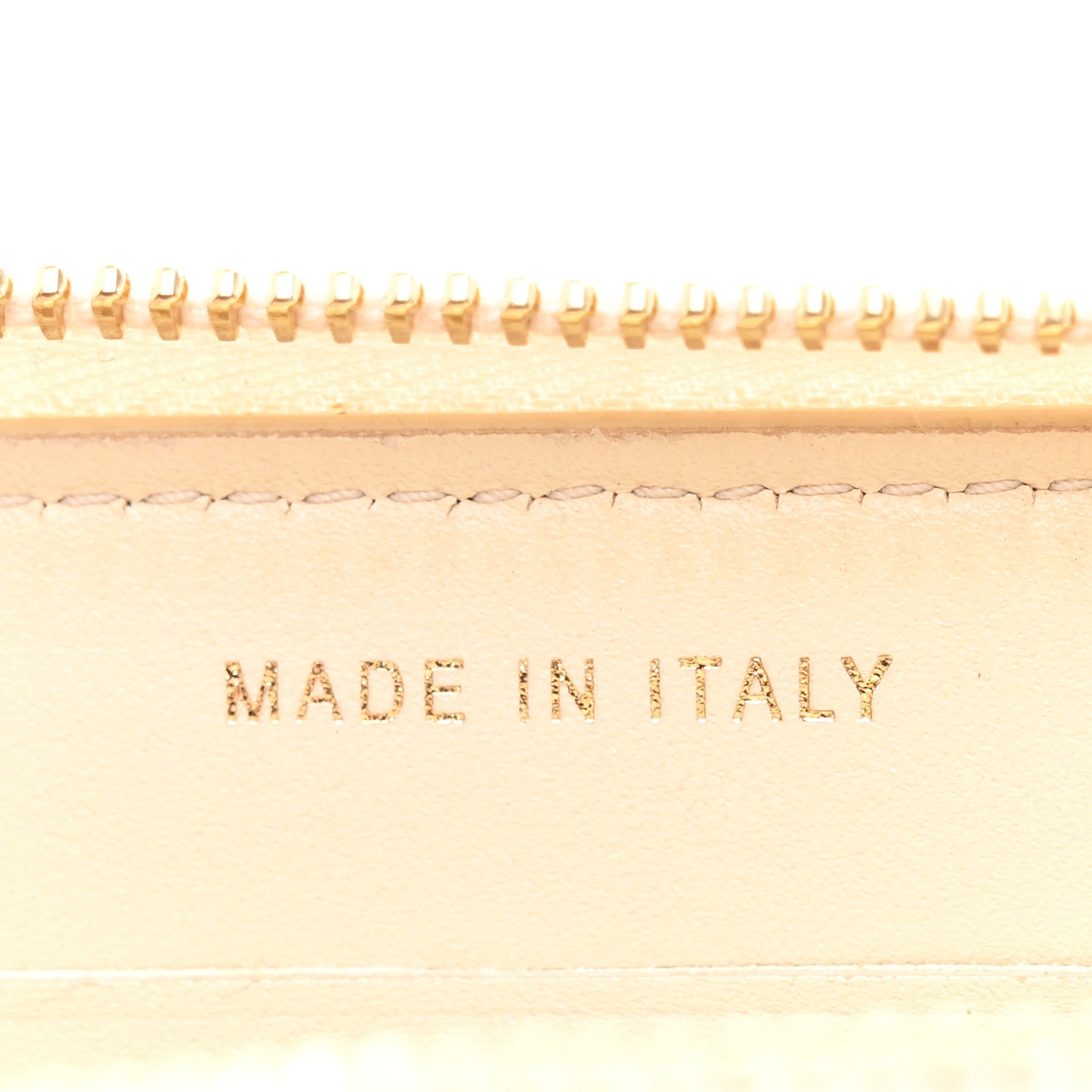 Lurex Canvas Deauville Medium Zip Around Wallet Beige
