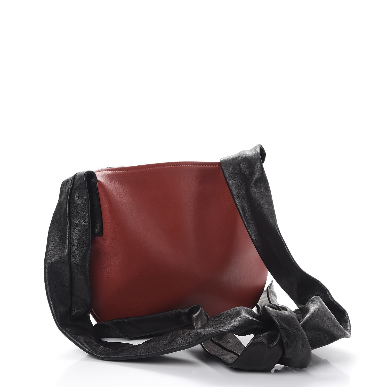 Celine Calfskin Small Ribbon Shoulder Bag Merlot 3 of 8