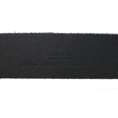 Gucci Cuoio Toscano Nickel Double G 30mm Belt 100 40 Black 4 of 5