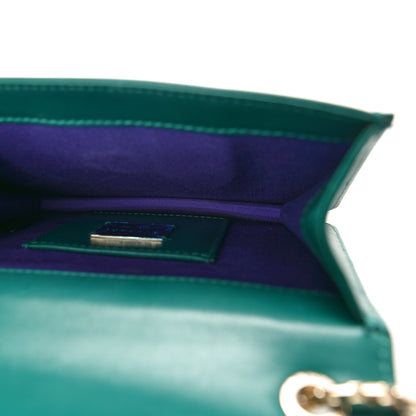 Bulgari Galuchat Calfskin Serpenti Forever Crossbody Bag Green 5 of 10