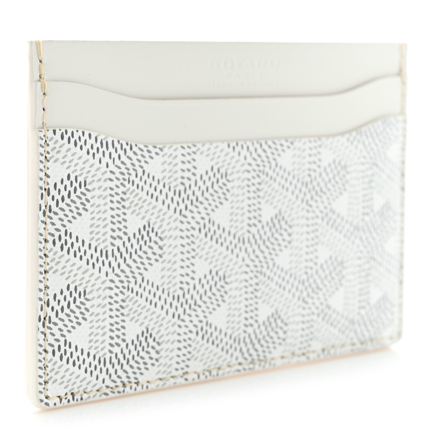 Goyard Goyardine Saint Sulpice Card Holder White 3 of 7