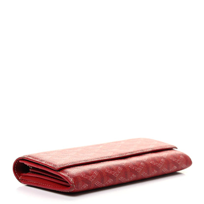 Goyard Goyardine Varenne Long Wallet Red 3 of 6