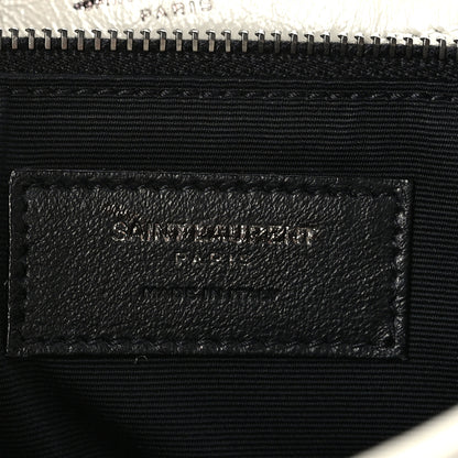 Saint Laurent Crinkled Calfskin Matelasse Monogram Medium Niki Chain Satchel Crema Soft 7 of 10