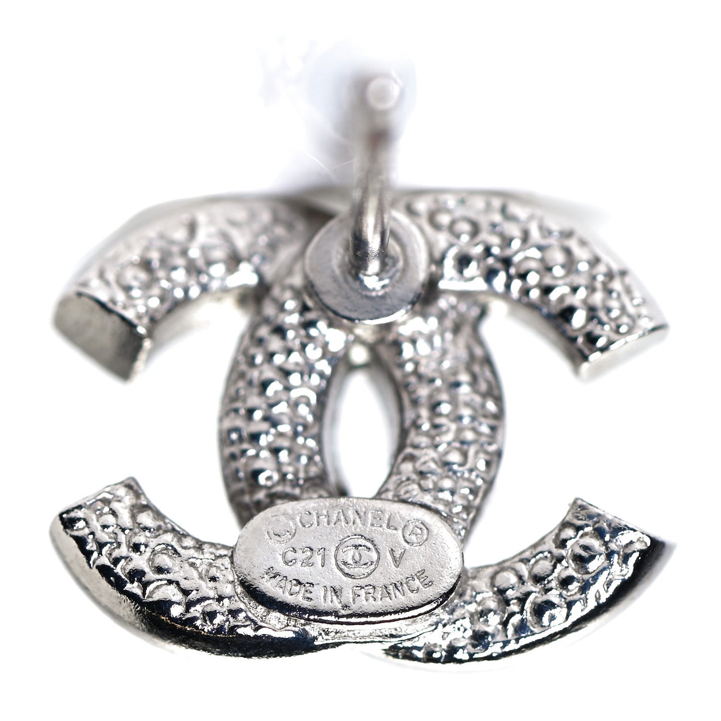 Crystal Mini Timeless CC Earrings Silver