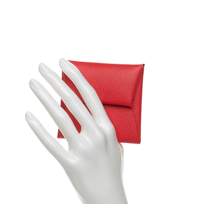 Hermes Epsom Bastia Coin Purse Rouge Casaque 2 of 8