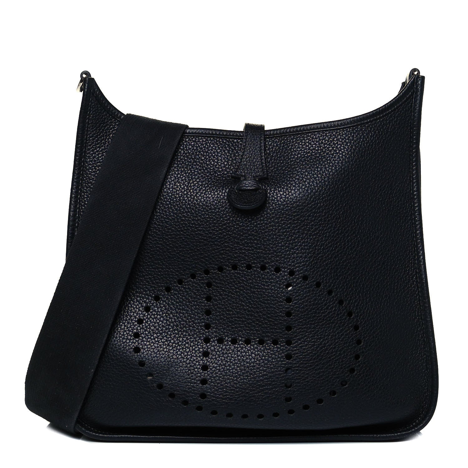 Hermes Taurillon Clemence Evelyne PM Black 1 of 9