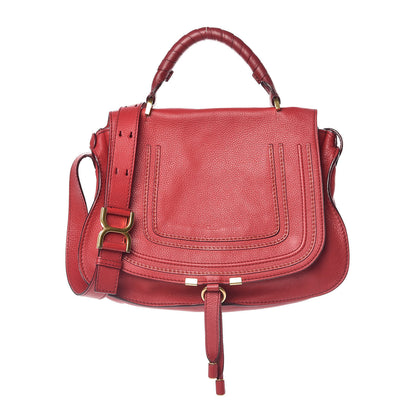 Chloe Calfskin Medium Marcie Top Handle Bag Red 1 of 8