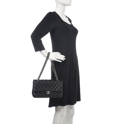 Chanel Lambskin Quilted Medium Double Flap Black 2 of 11