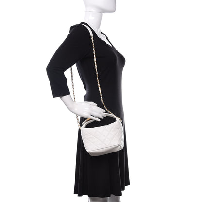 Chanel Lambskin Quilted Small Hobo White 2 of 11