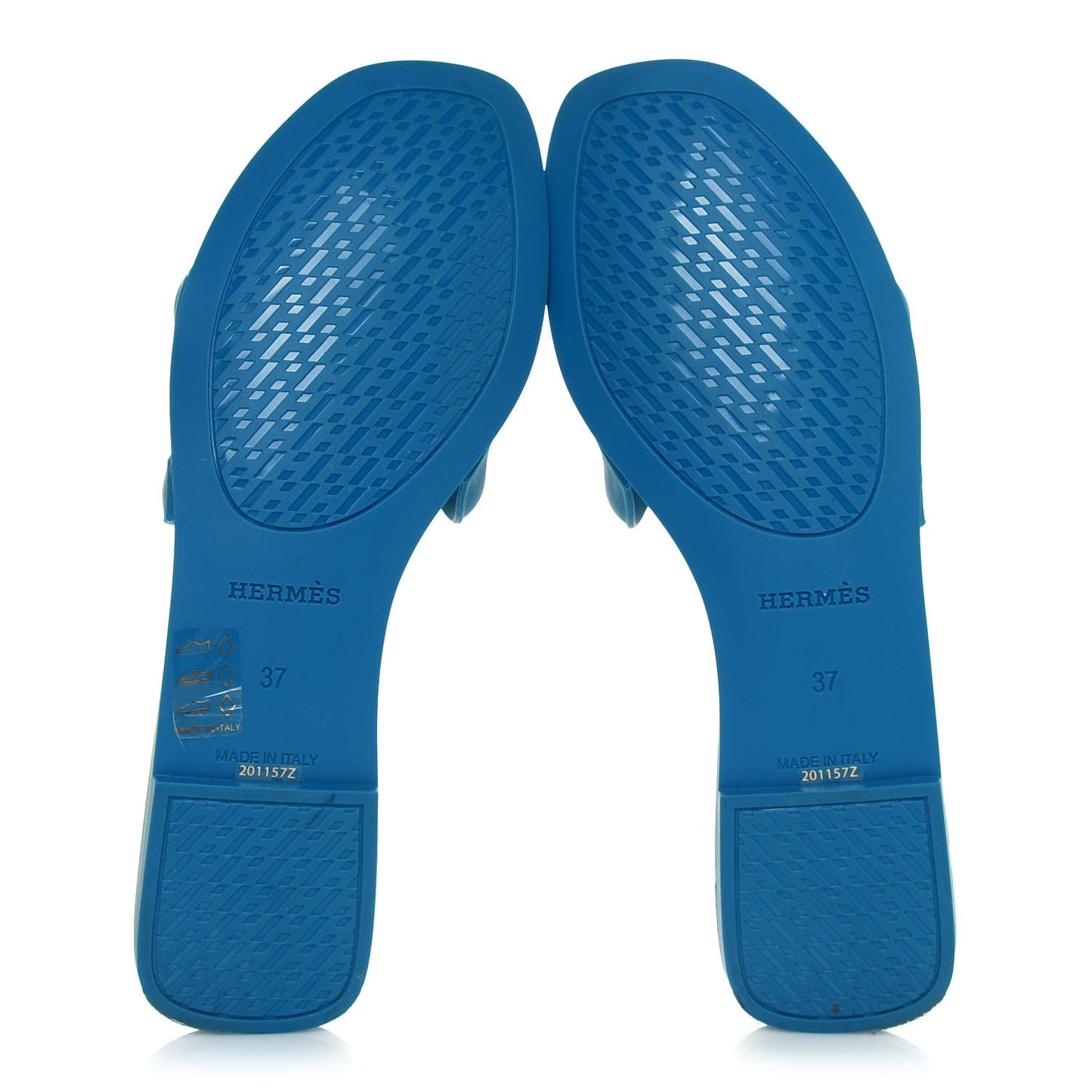 Rubber Aloha Sandals 37 Bleu Vif