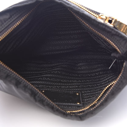Prada Tessuto Nylon Saffiano Crossbody Bag Black 5 of 9