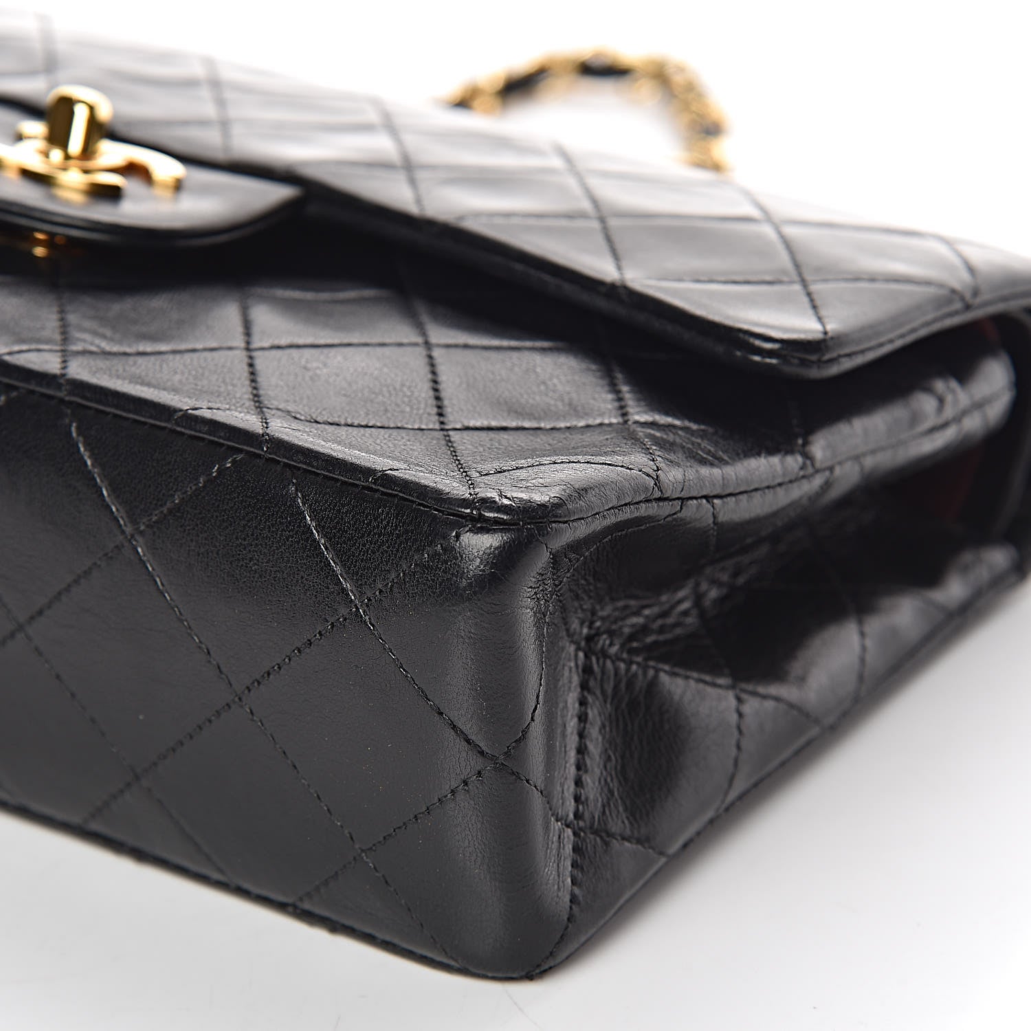 Chanel Lambskin Quilted Small Double Flap Black 11 of 12