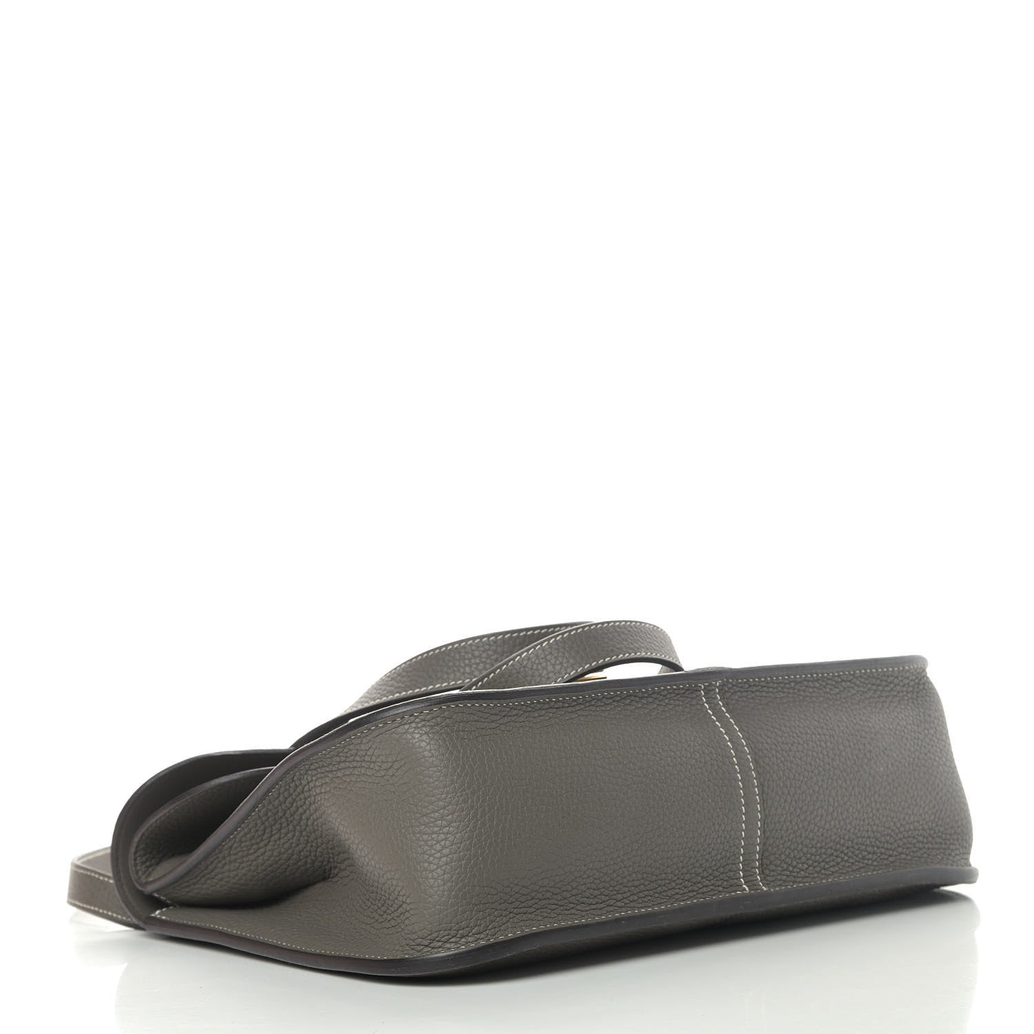 Hermes Taurillon Clemence Halzan 31 GM Etain 4 of 6