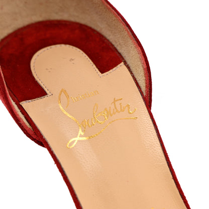 Christian Louboutin Veau Velours Uptown 100 Pumps 37.5 Carmin 6 of 13