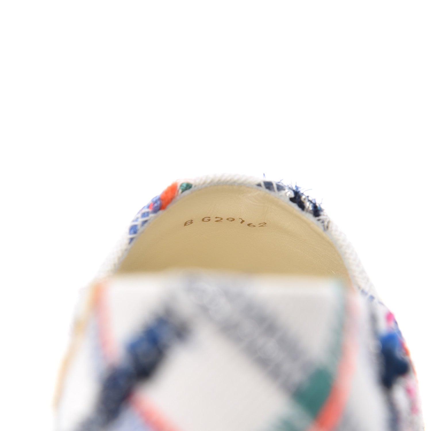 Chanel Tweed Grosgrain CC Espadrilles 36 White Blue Pink Green Black 8 of 9