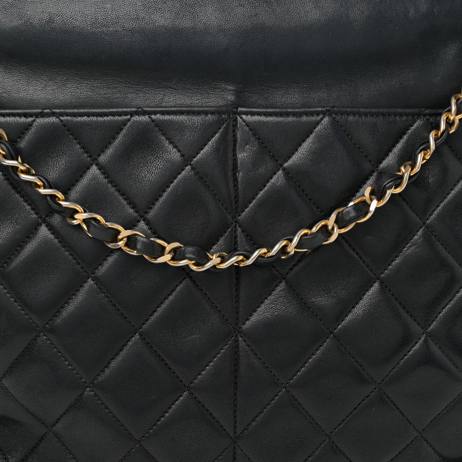 Chanel Lambskin Quilted Shoulder Bag Black 8 of 10