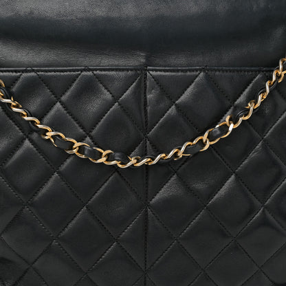 Chanel Lambskin Quilted Shoulder Bag Black 8 of 10