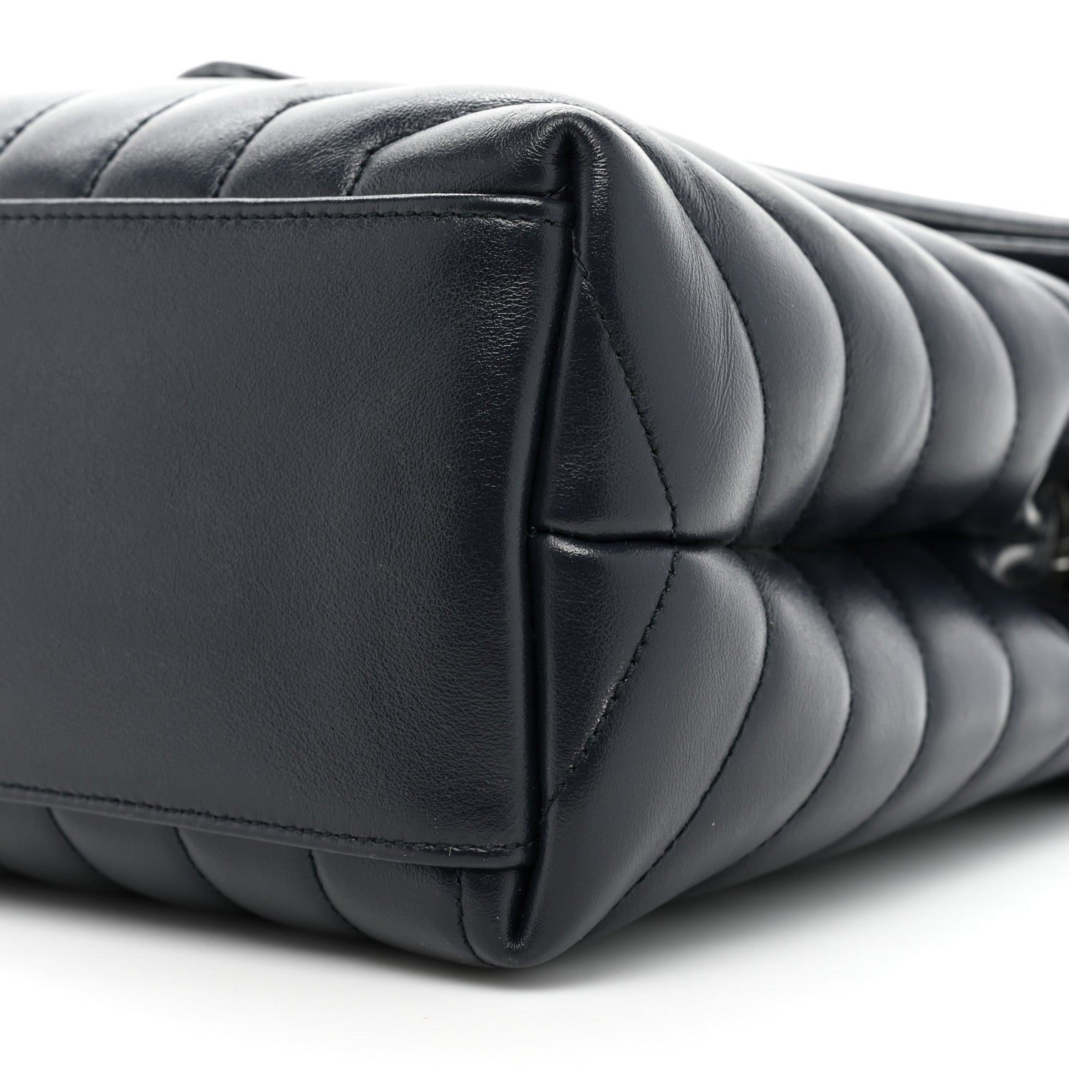 Saint Laurent Calfskin Y Quilted Monogram Medium Loulou Chain Satchel Medium Blue 9 of 20