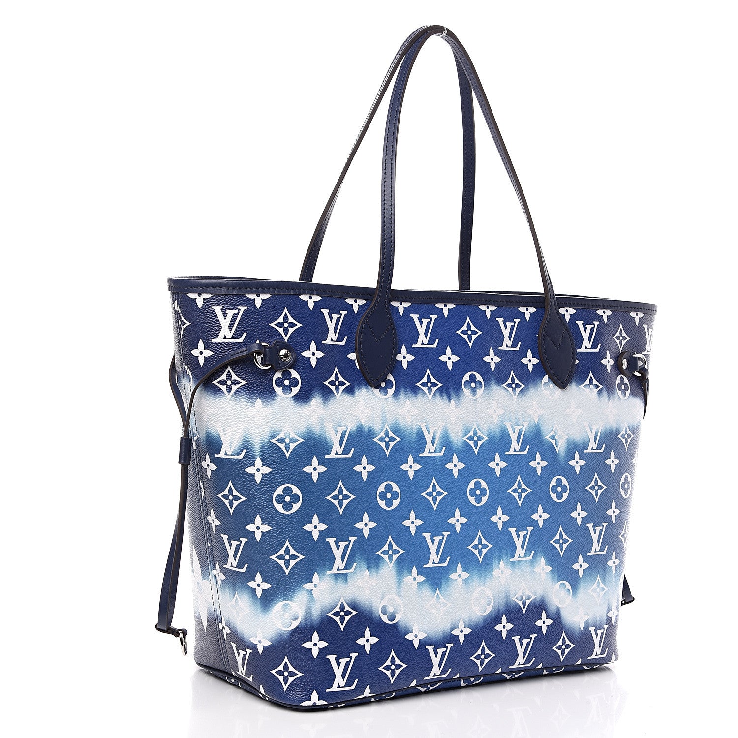 Louis Vuitton Monogram Escale Neverfull MM Blue 2 of 11