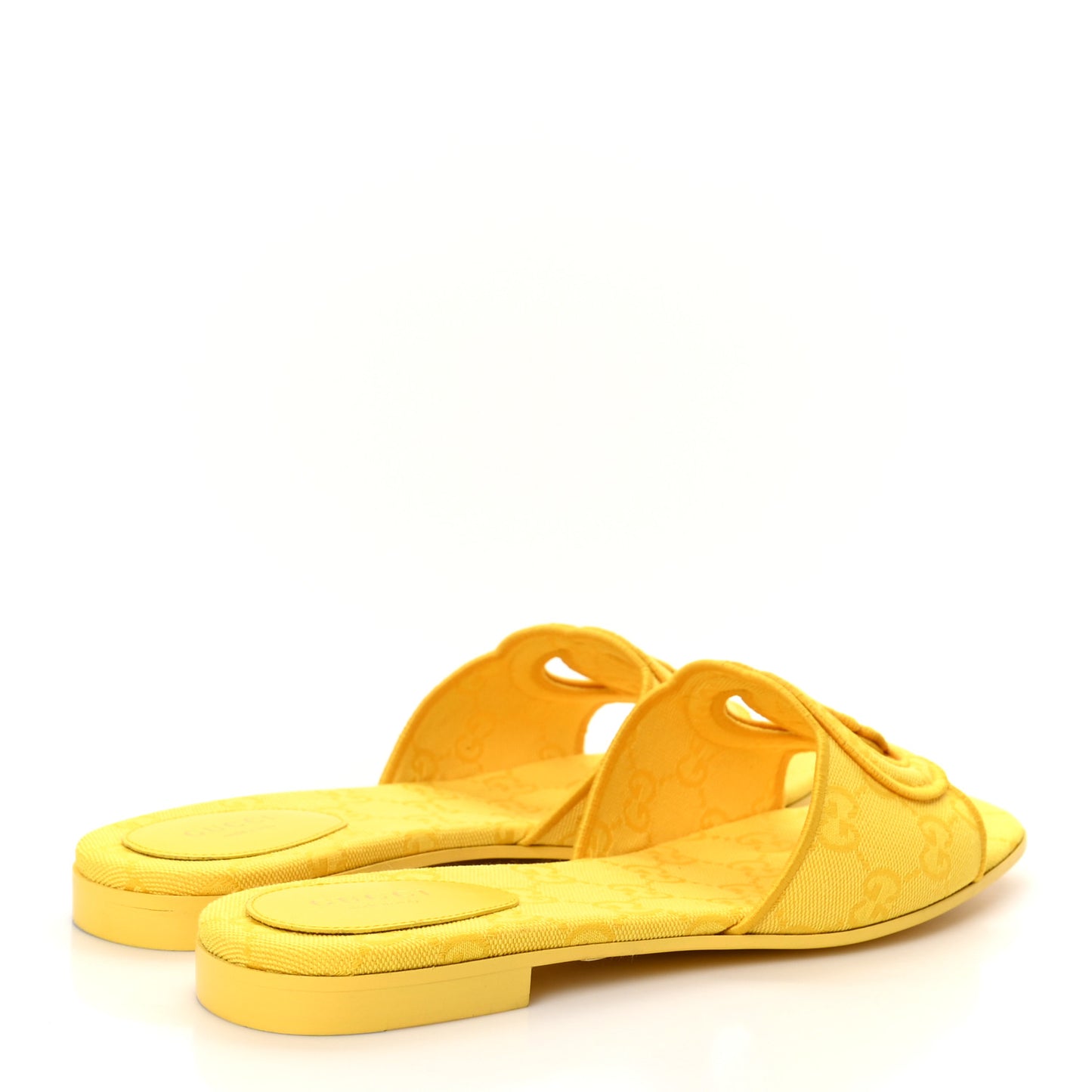 Canvas Interlocking G Womens Slide Sandals 39.5 39.5 Sun Ray