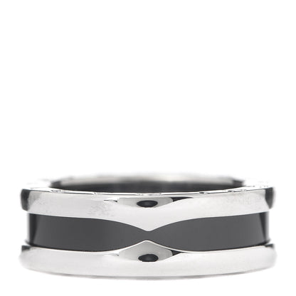 Bulgari Sterling Silver Ceramic Save The Children One-Band Ring 52 6 3 of 7