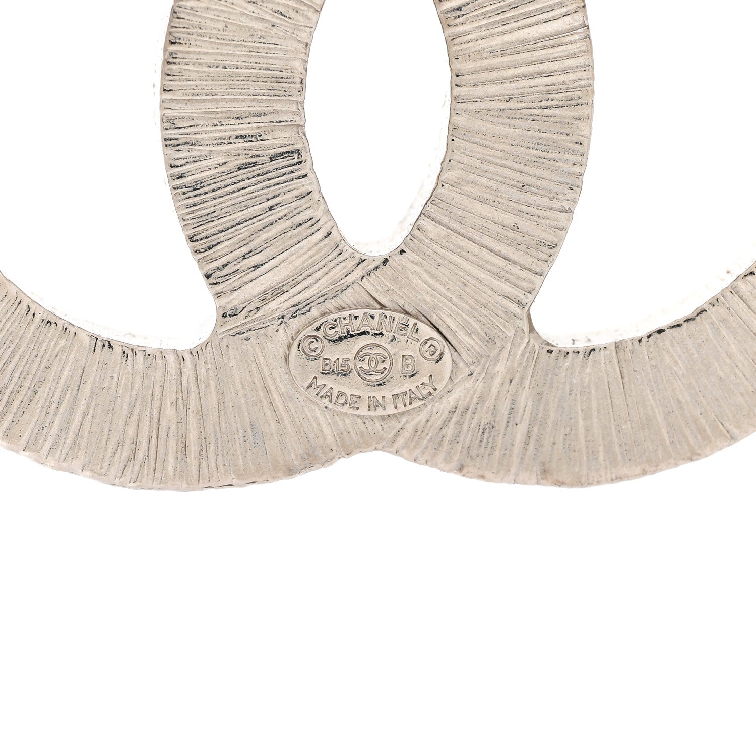 Chanel Crystal Baguette CC Mini Brooch Silver 5 of 6