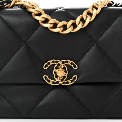 Chanel Lambskin Quilted Medium Chanel 19 Flap Black 8 of 11