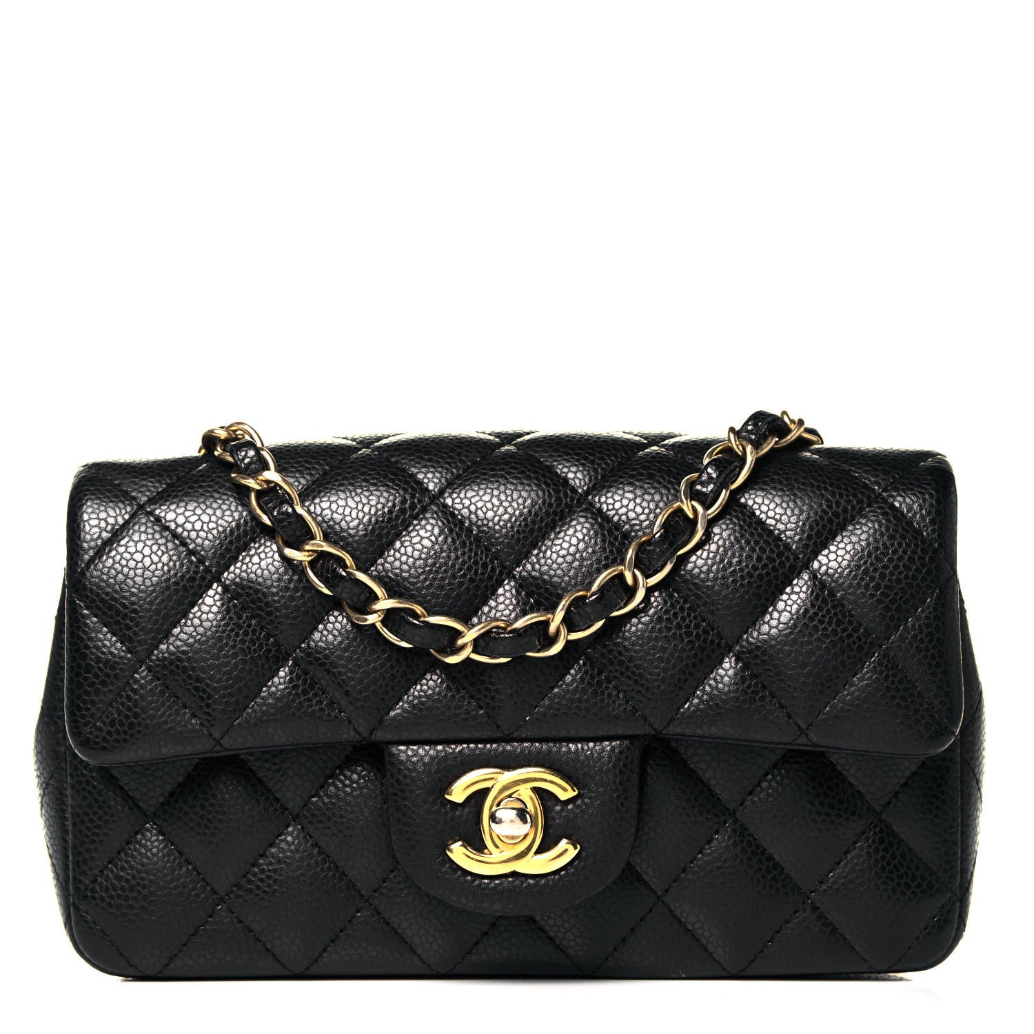 Chanel Caviar Quilted Mini Rectangular Flap Black 1 of 8