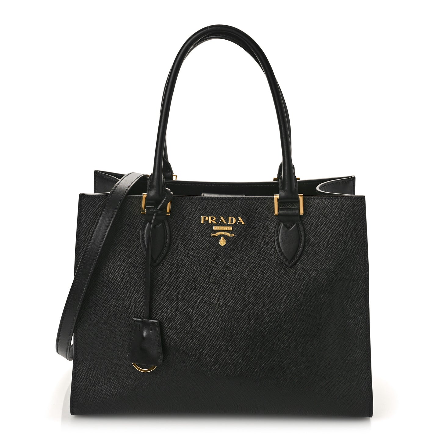 Saffiano Soft Calfskin Tote Black