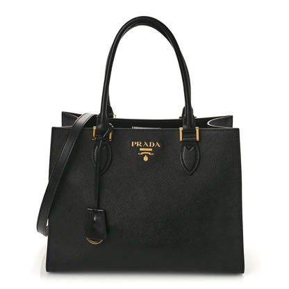 Prada Saffiano Soft Calfskin Tote Black 1 of 8
