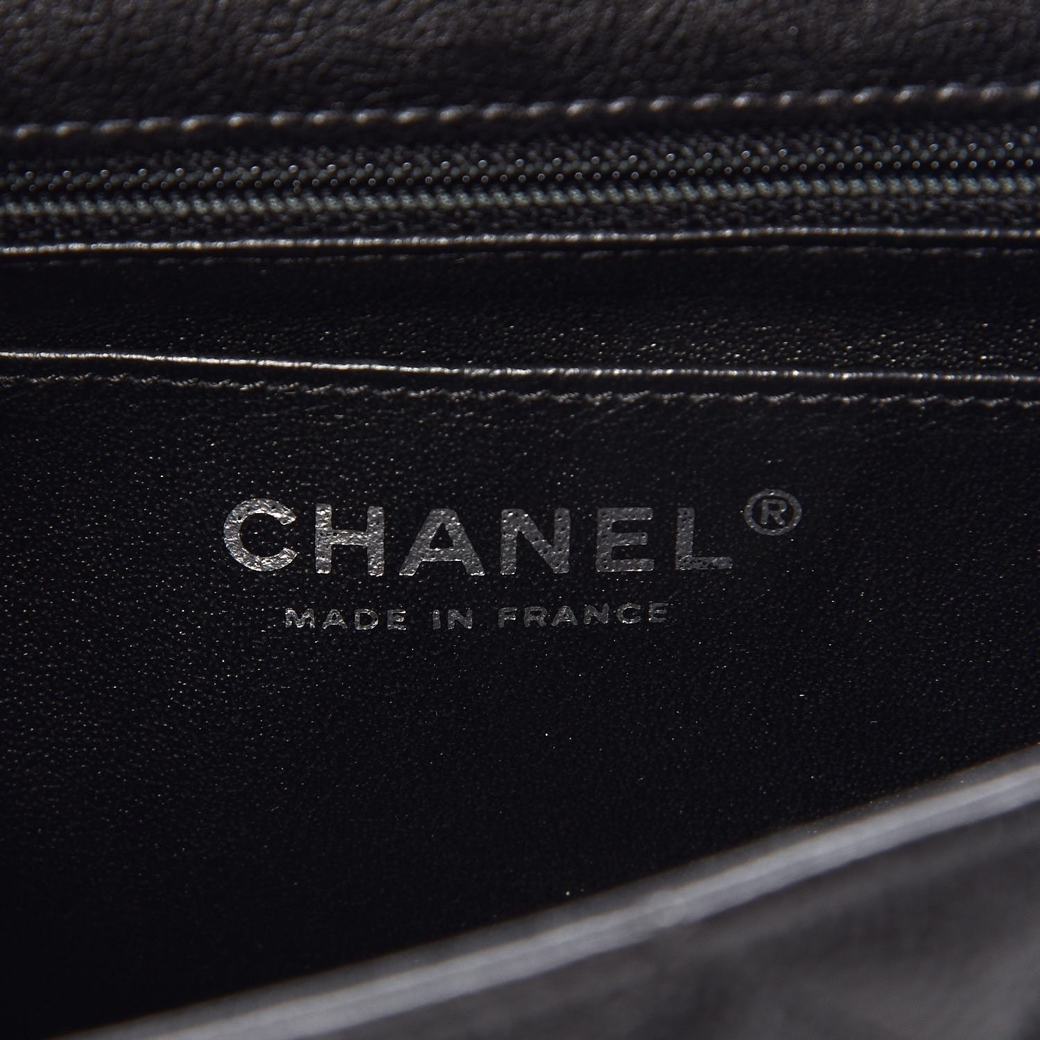 Chanel Crumpled Calfskin Quilted Mini Rectangular Flap So Black 6 of 8