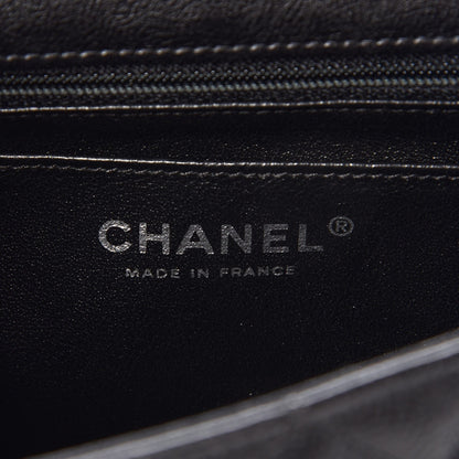 Chanel Crumpled Calfskin Quilted Mini Rectangular Flap So Black 6 of 8