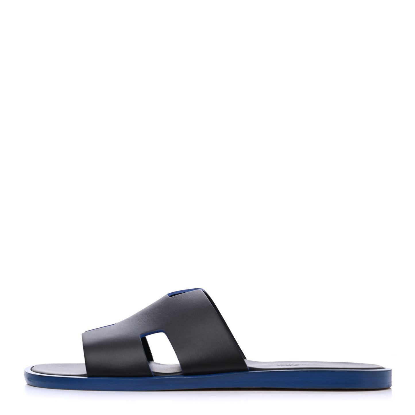 Calfskin Mens Izmir Sandals 40.5 Black Mediterrane