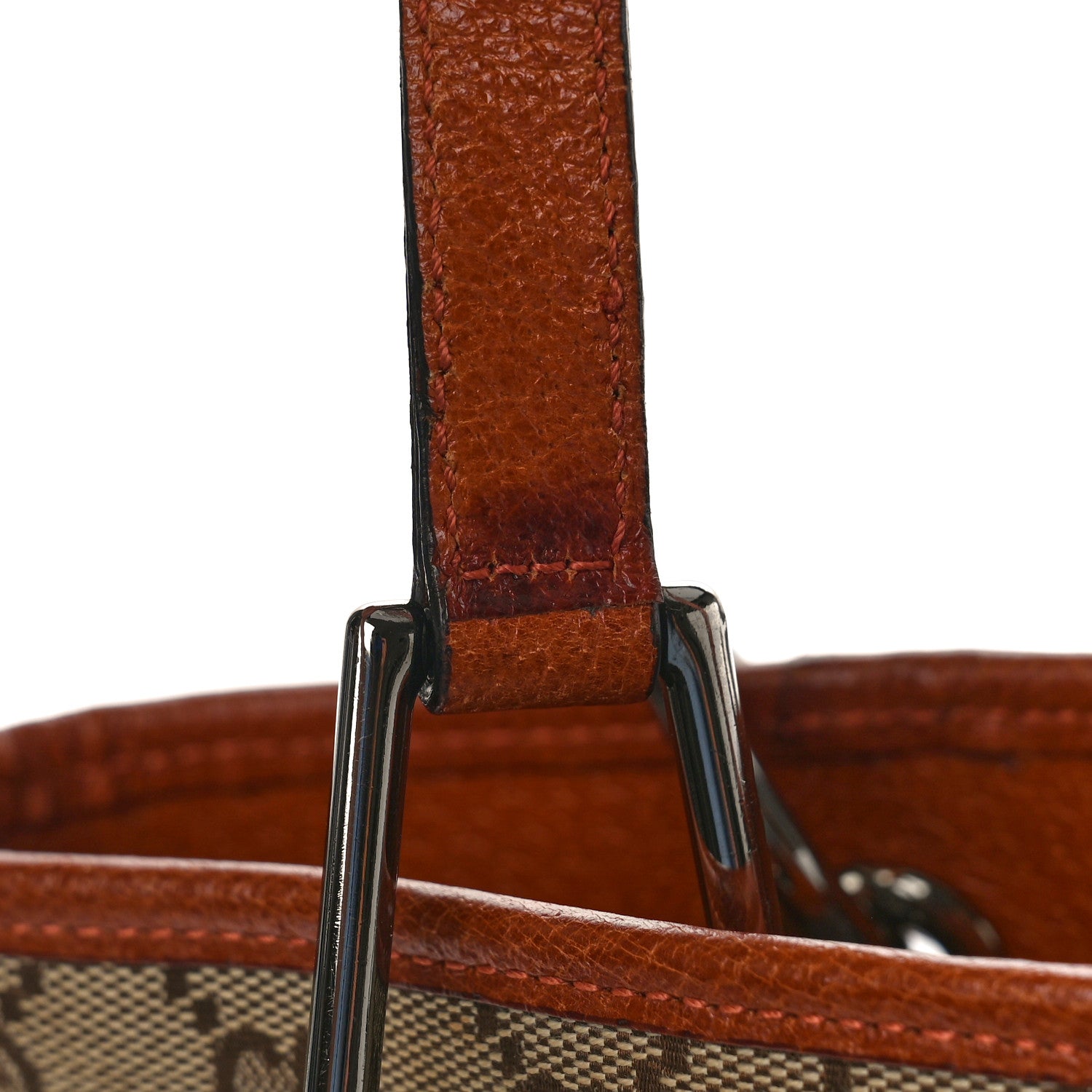 Gucci Monogram Small Eclipse Tote Orange 10 of 11