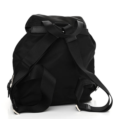Prada Tessuto Nylon Saffiano Small Backpack Black 2 of 9
