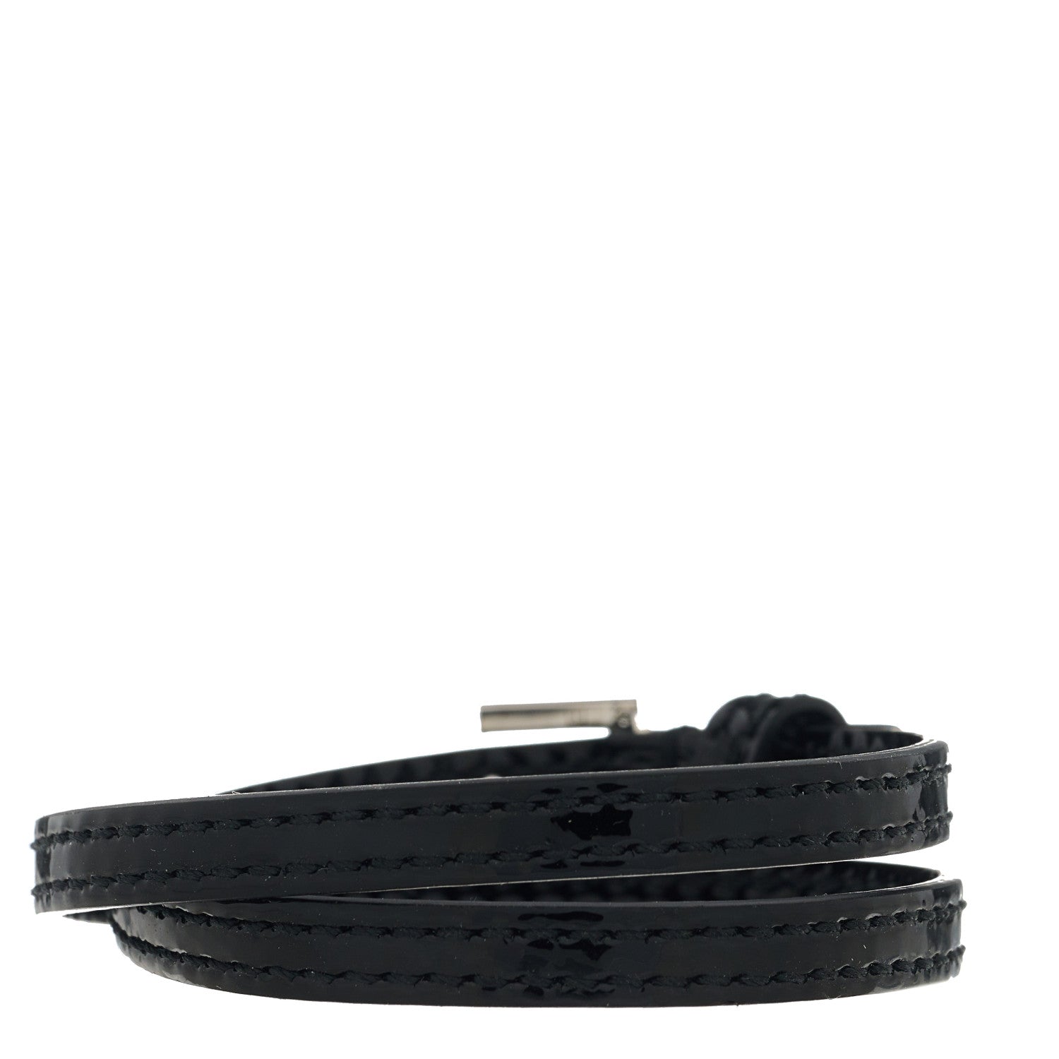 Gucci Patent Crystal G Buckle Choker Black 2 of 6