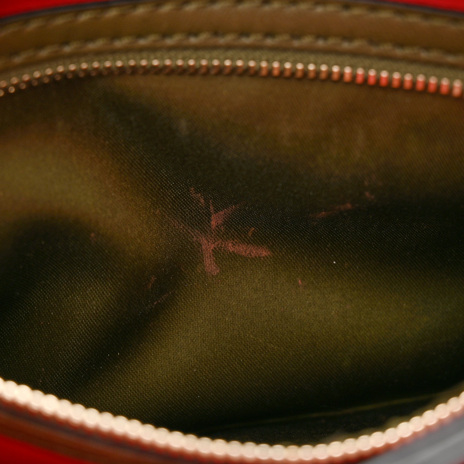 Valentino Garavani Nappa Canvas Camouflage Rockstud Wristlet Clutch Verde Rouge 12 of 13