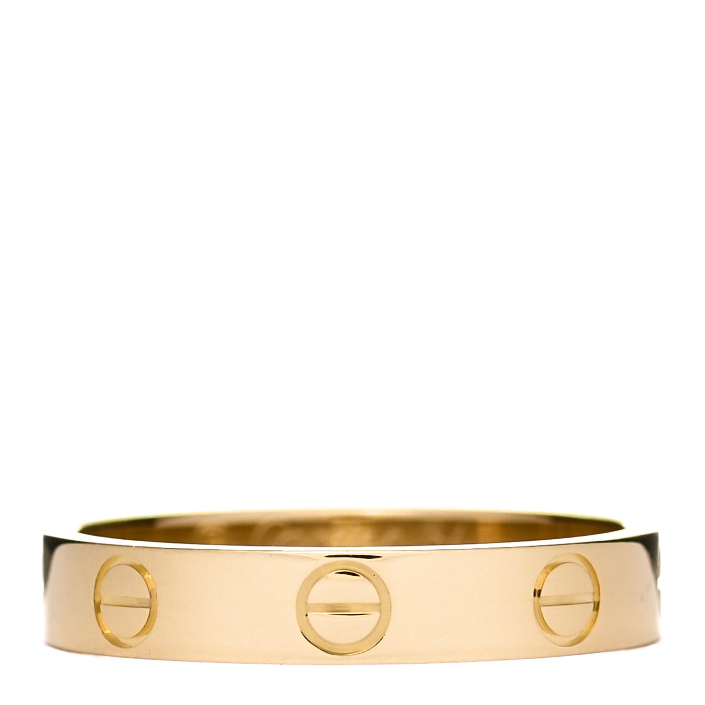 18K Yellow Gold 3.5mm LOVE Wedding Band Ring 54 7