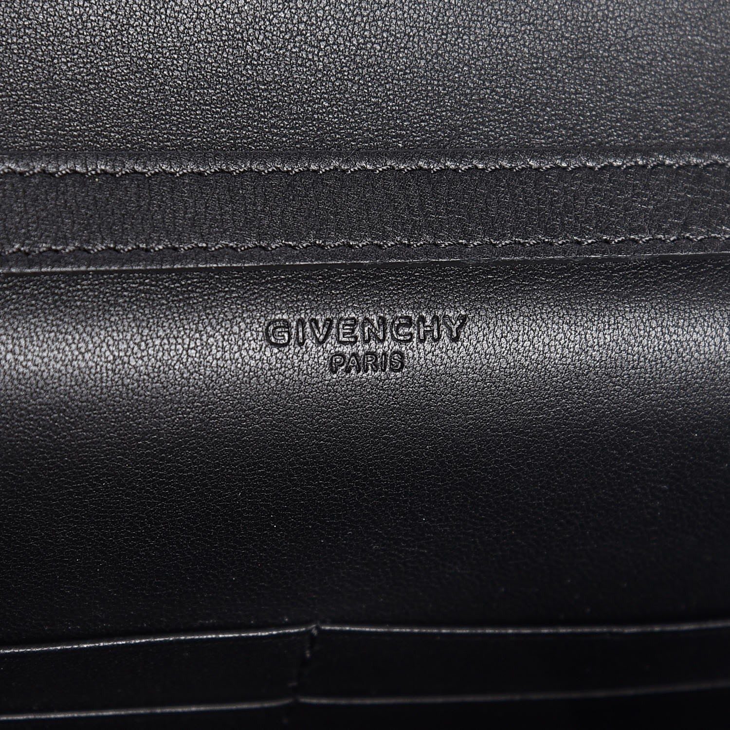Givenchy Sugar Goatskin Pandora Chain Wallet Black 6 of 6