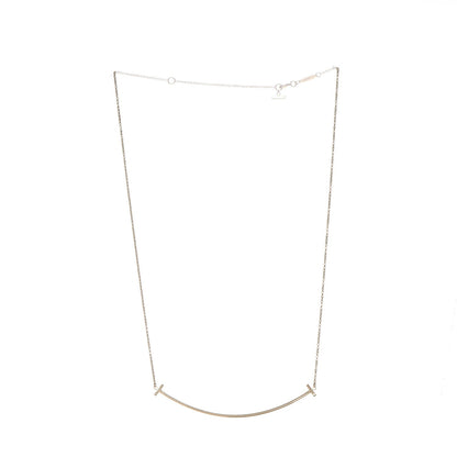 Tiffany 18K Yellow Gold Large T Smile Pendant Necklace 3 of 8