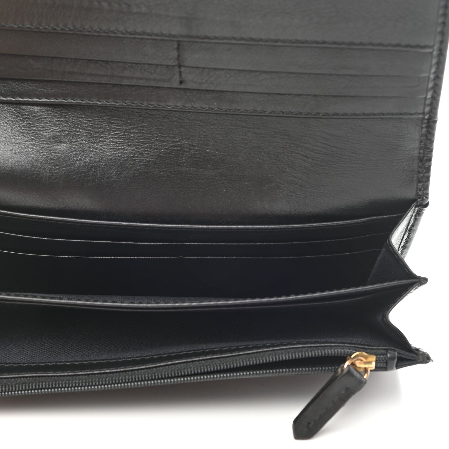 House Check Bridle Calfskin Penrose Continental Wallet Black