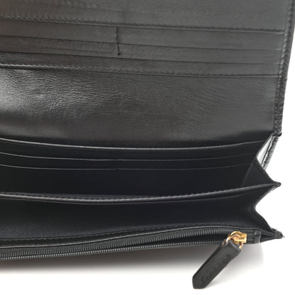 Burberry House Check Bridle Calfskin Penrose Continental Wallet Black 5 of 10