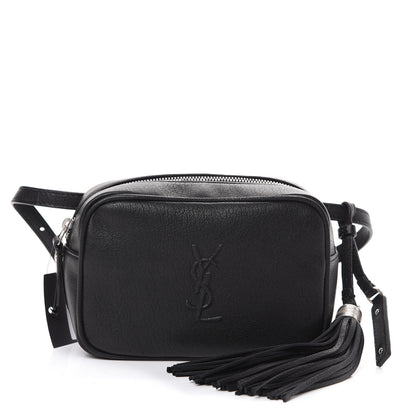 Saint Laurent Lambskin Monogram Lou Belt Bag Black 1 of 9