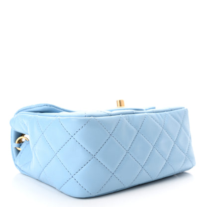 Chanel Lambskin Quilted Mini Pearl Crush Flap Light Blue 4 of 11