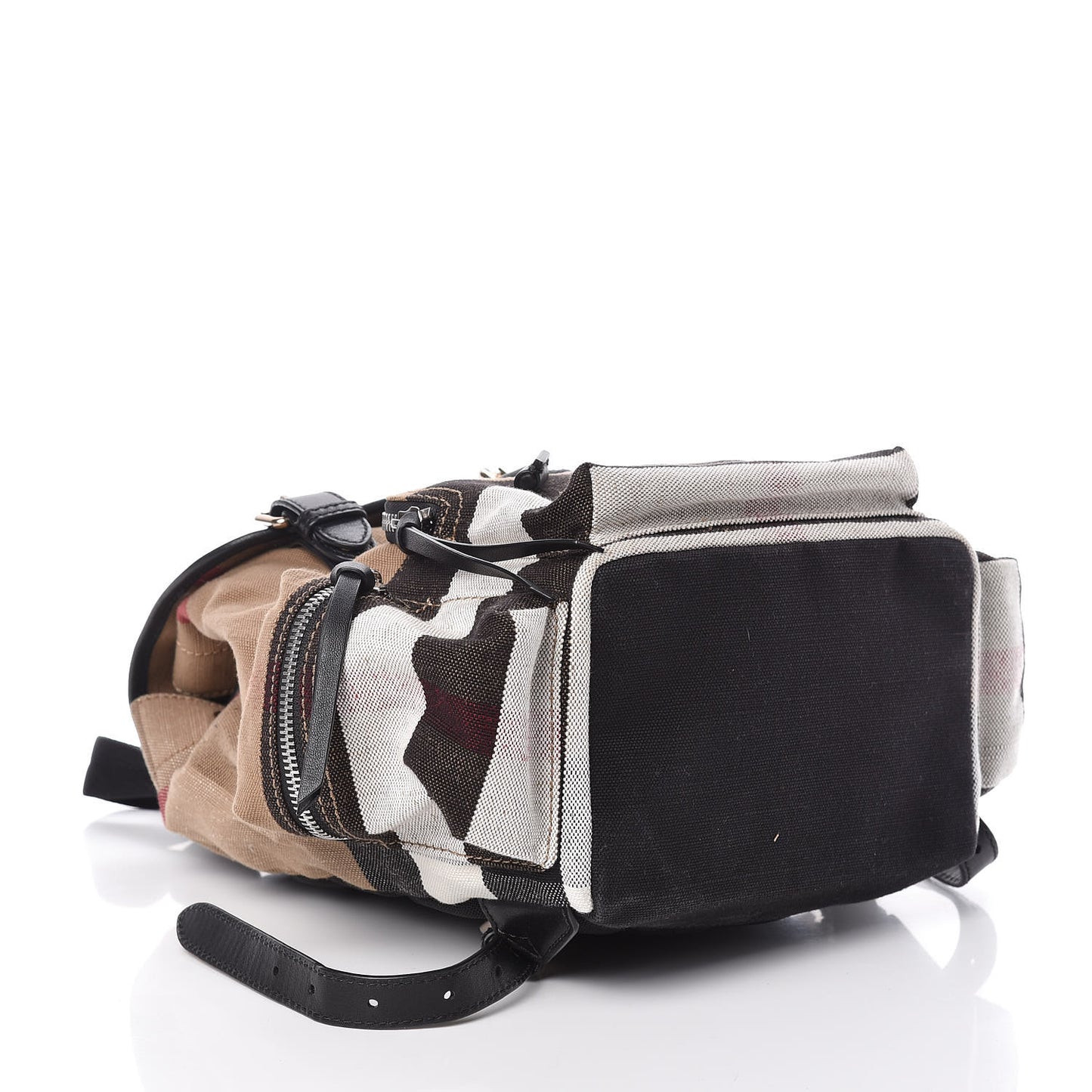 Canvas Mega Check Medium Rucksack Backpack Black