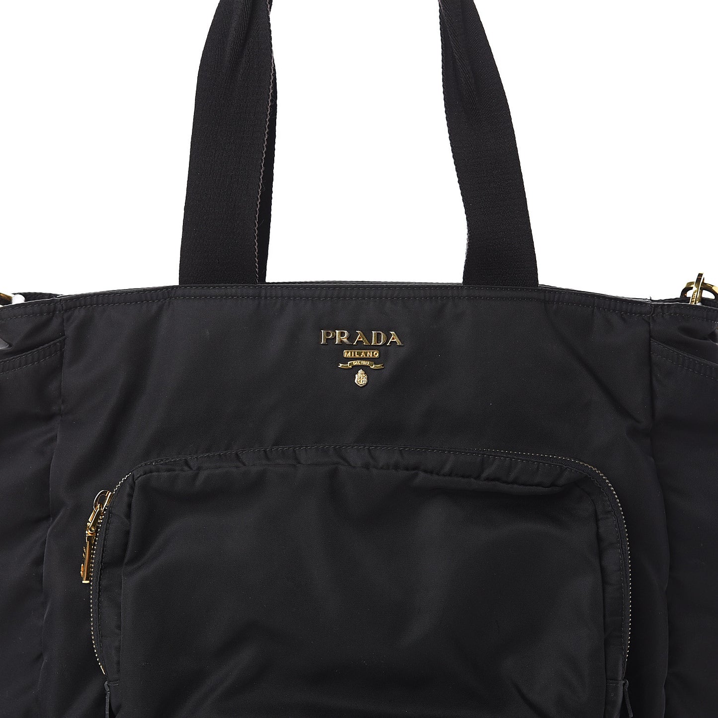 Tessuto Nylon Vela Diaper Bag Black