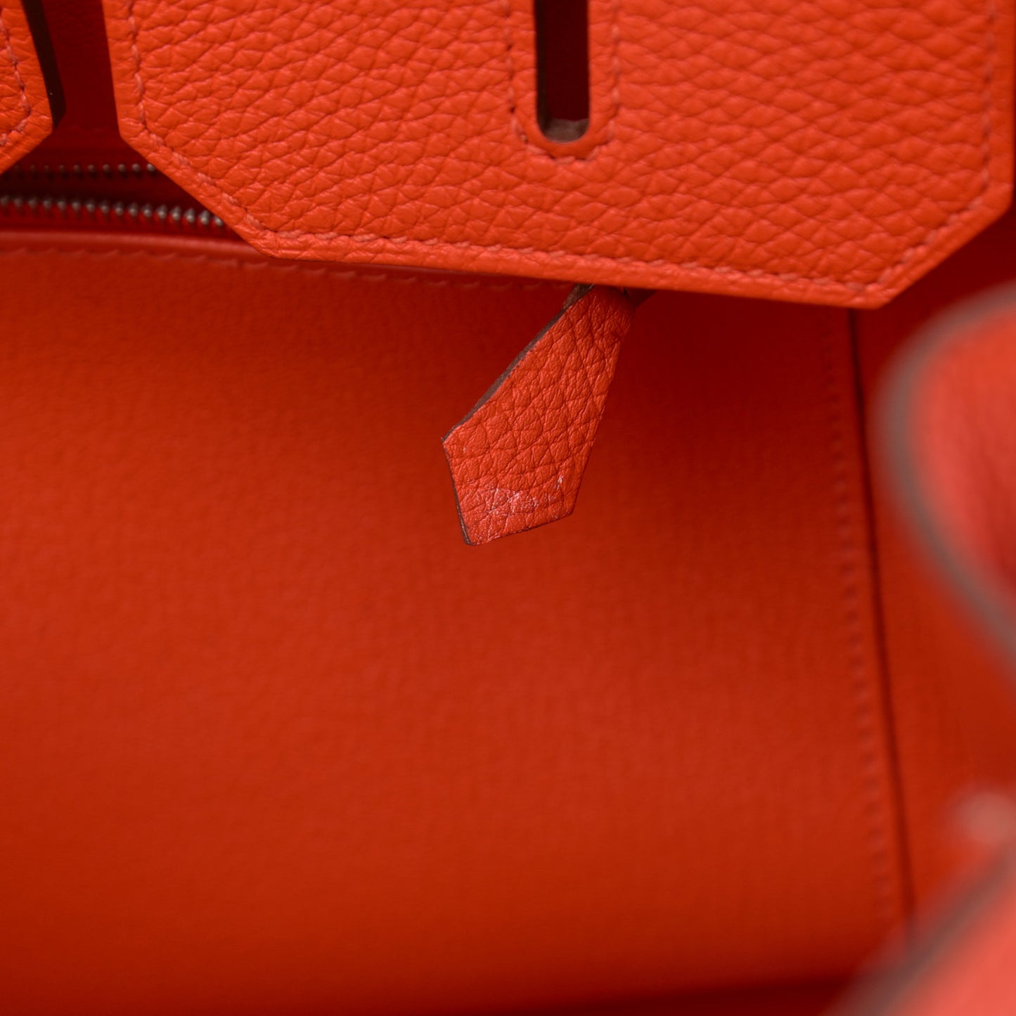 Togo Birkin 35 Rouge Pivoine